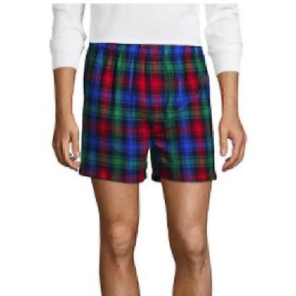 Lands' End Men's Classic Fit Flannel Boxers size small
